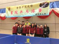 Men's and Women's Table Tennis Teams of the College